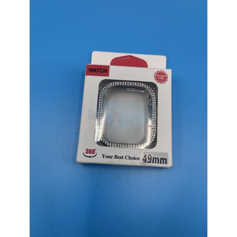 Rhinestone Bordered Watchband‎ Case 49mm Unworn